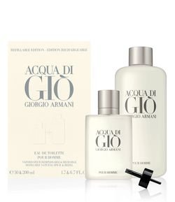 Kit Perfume Giorgio Armani Acqua Di Giò Masculino Eau de Toilette 50ml + Refil 200ml