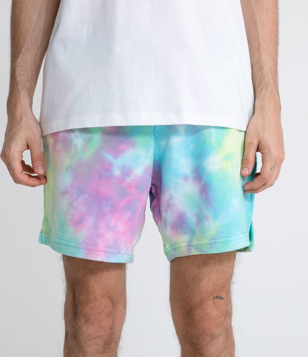 bermuda moletom tie dye