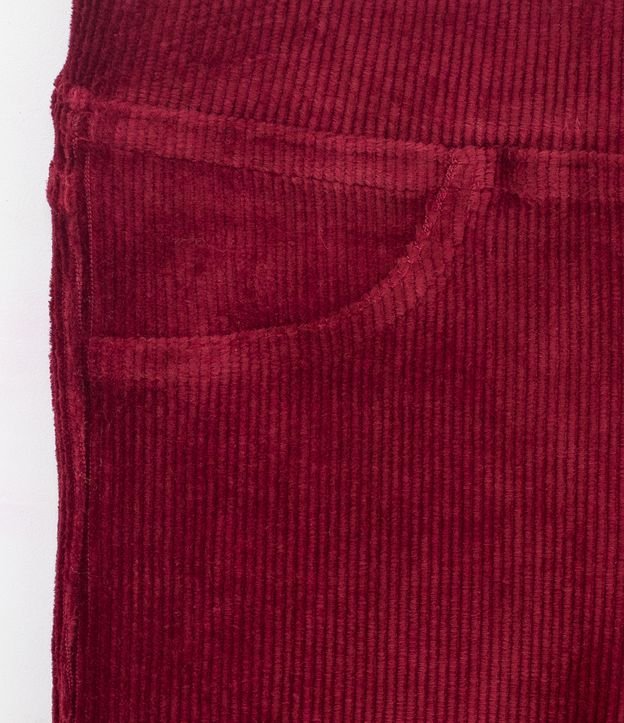 Pantalon Infantil de Terciopelo  Rojo 3