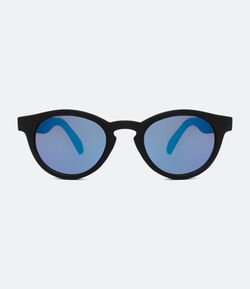 Óculos de Sol Infantil Redondo com Lente Azul