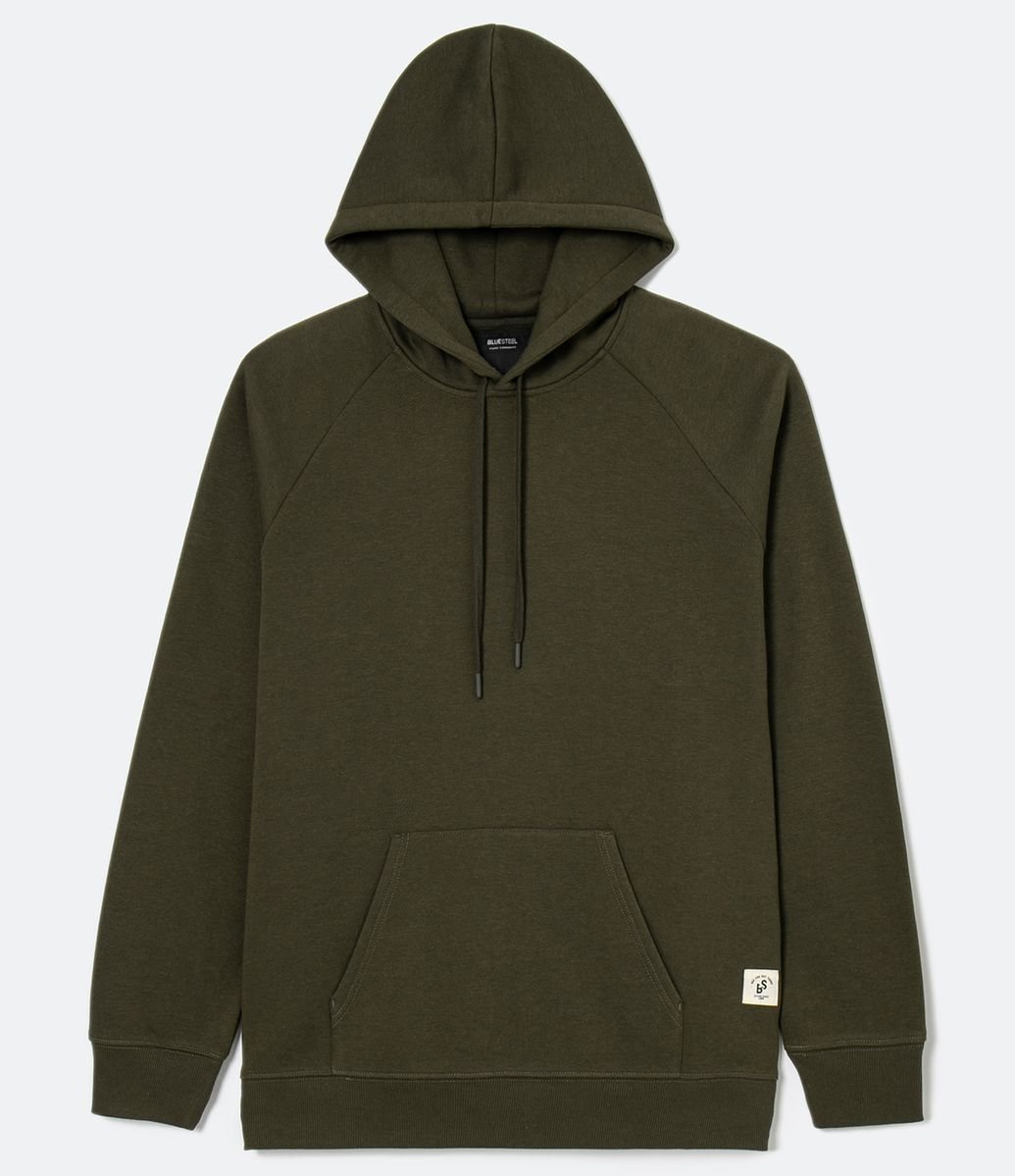 green blank moletom com capuz