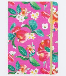 Caderno com Estampa Floral