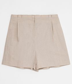 Short Clochart em Linho Liso Curve & Plus Size