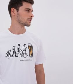 Camiseta Comfort Fit Estampa Evolução da Cerveja