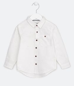 Camisa Infantil Lisa com Mini Respingos - Tam 1 a 4 anos