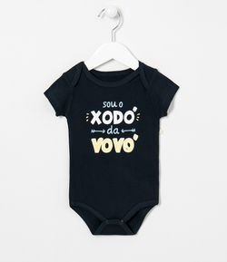 Body Infantil Estampa Frase Vovó - Tam 0 a 18 meses