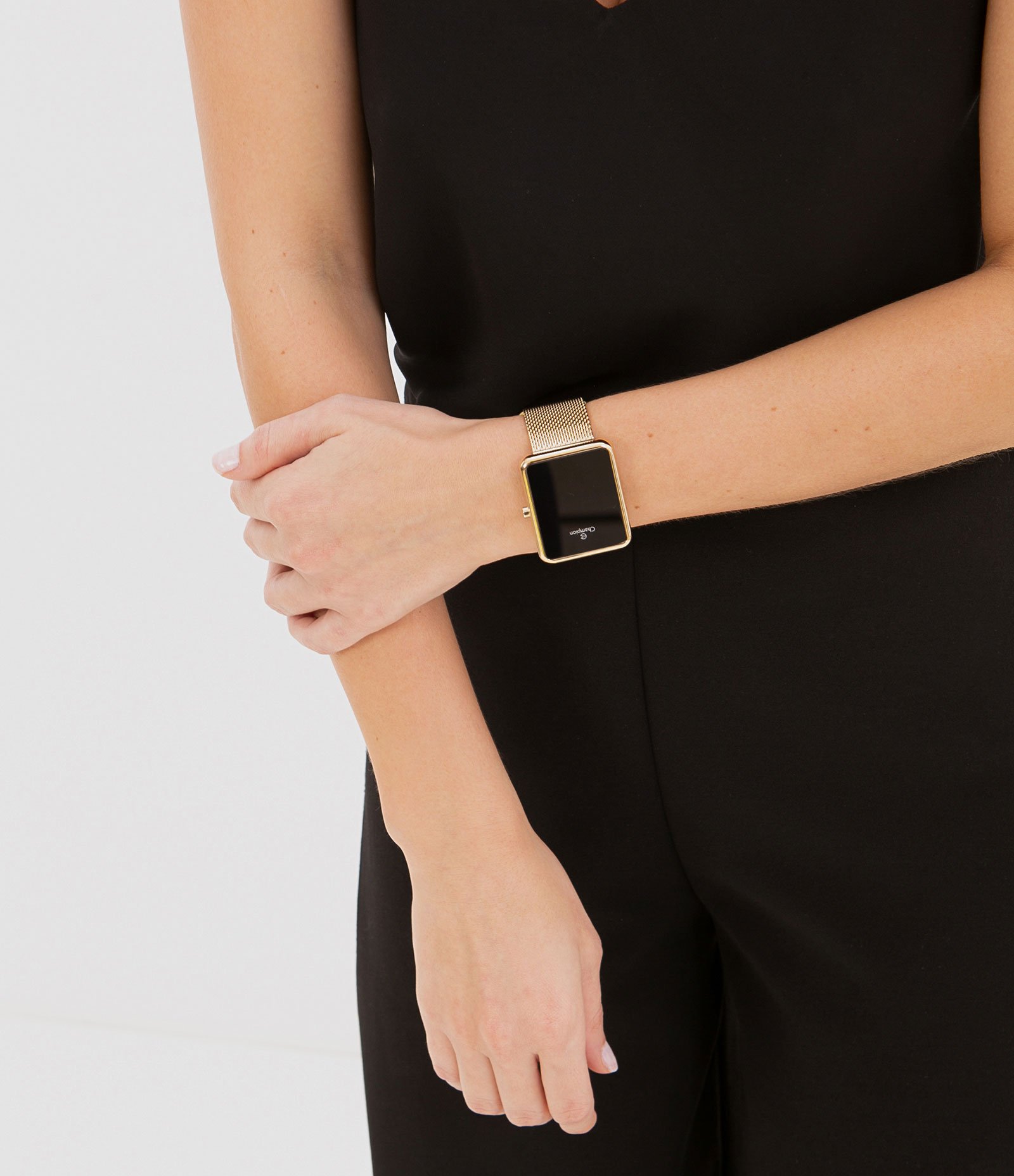 Relógio Unissex Champion CH40080V Led Digital 3ATM Dourado 4