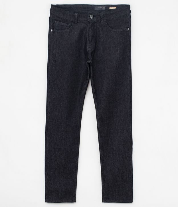 Calça Slim Jeans com Elastano Azul Escuro 6