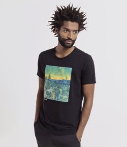 Camiseta em Algodão Peruano Slim Van Gogh