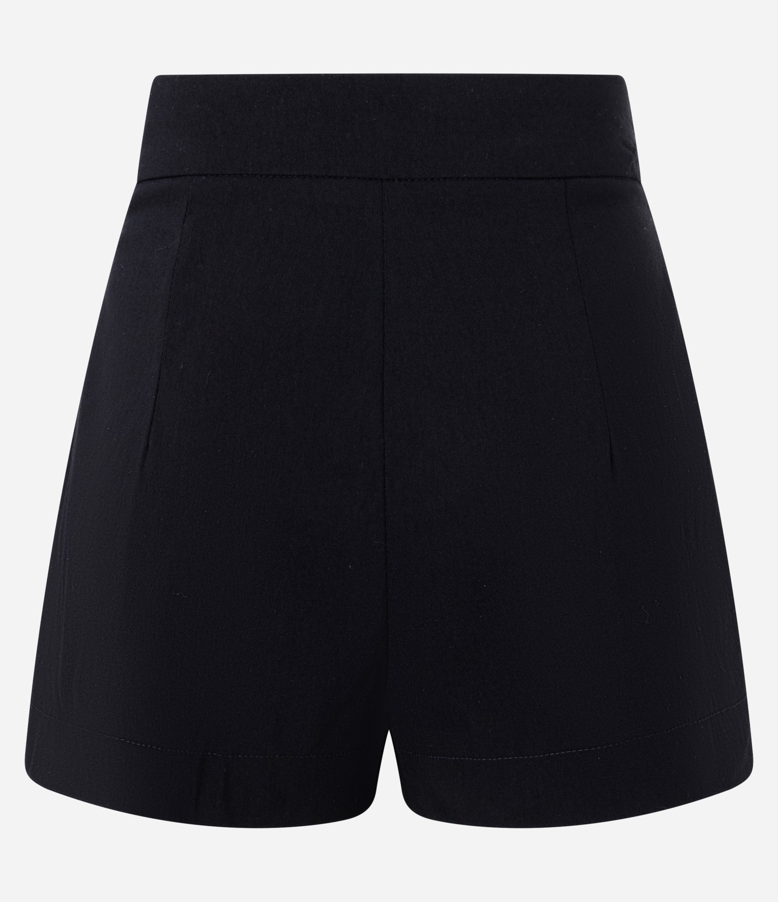 Short Curto em Bengaline com Cintura Alta e Zíper Lateral Preto 6