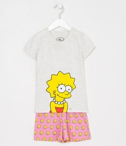 Pijama Infantil Estampa Lisa Simpsons - Tam 2 a 14 anos