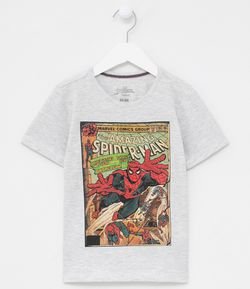 Camiseta Infantil Estampa Quadrinhos Homem Aranha -  Tam 3 a 12 anos