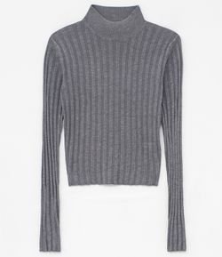 blusa lisa gola alta canelada renner