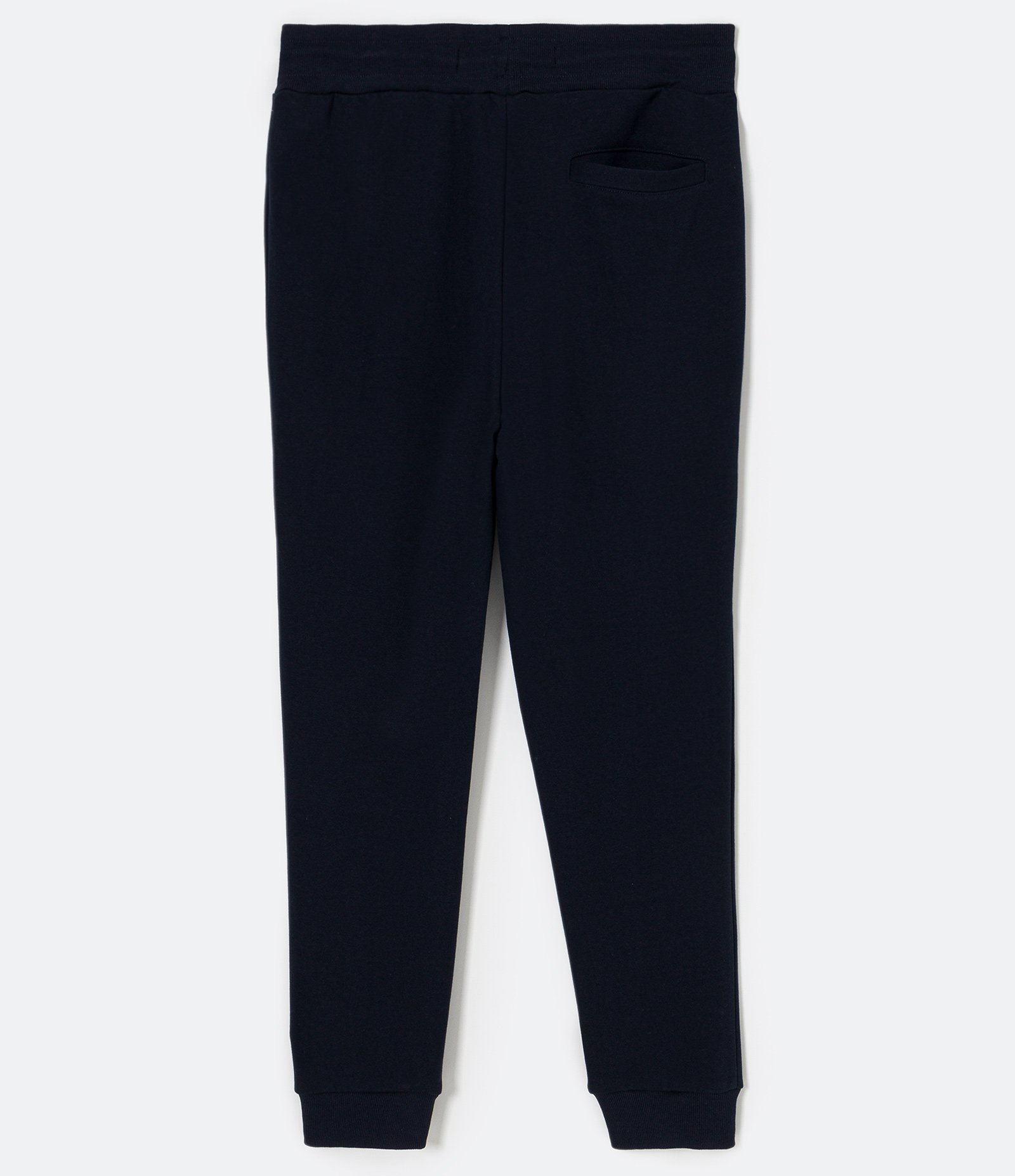 Calça Jogger em Moletom com Cós Elástico e Bolsos Azul Marinho 2