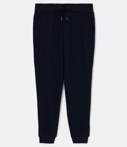 Calça Jogger em Moletom com Cós Elástico e Bolsos