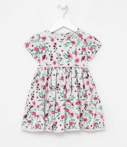 Vestido Infantil Floral - Tam 1 a 4 anos