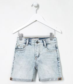 Bermuda Infantil Jeans com Bolsos - Tam 1 a 4 anos