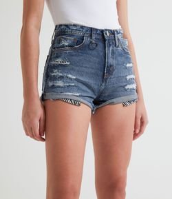 Short Jeans Cintura Alta