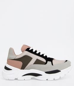 Tênis Feminino Chunky com Recortes Via Marte