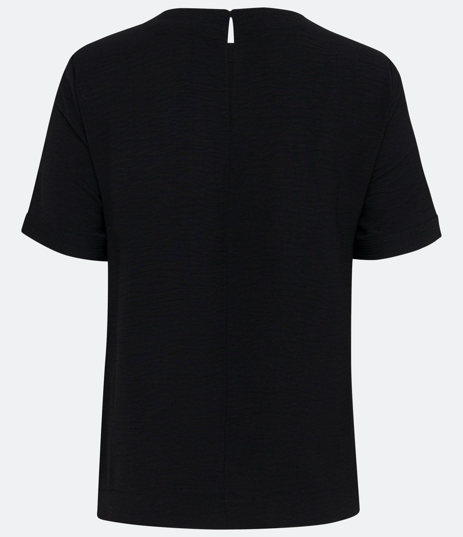 Blusa com Abertura nas Costas e Detalhes Pespontados Preto 6