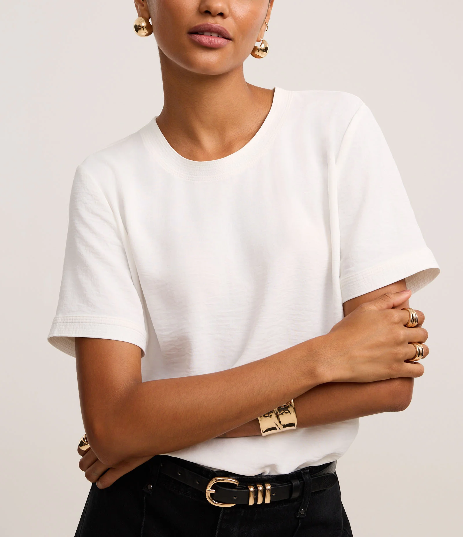 Blusa com Abertura nas Costas e Detalhes Pespontados Snow White 4