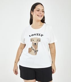 Blusa com Estampa Dog Curve & Plus Size