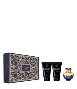 Kit Perfume Versace Dylan Blue Feminino Eau de Parfum + Gel de Banho + Loção Corporal