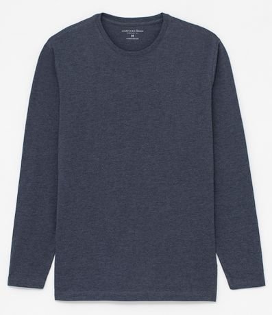 Camiseta Comfort em Algodão Peruano Manga Longa Básica Menor preço em Camiseta Comfort em Algodão Peruano Manga Longa Básica