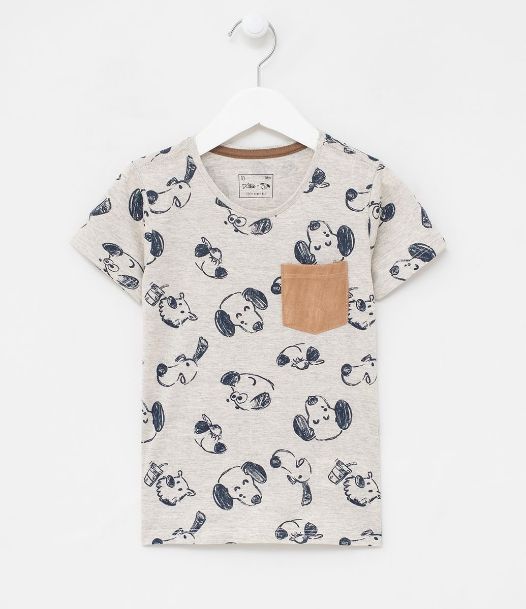 camiseta estampa de cachorro
