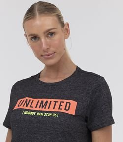 Camiseta Esportiva Estampa Unlimited