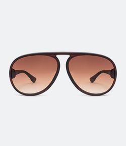Óculos de Sol Masculino Aviador Marrom