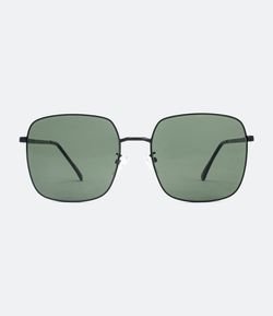 Óculos de Sol Masculino Quadrado Lentes Verdes