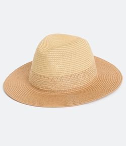 Chapéu Panama de Palha em Tons Naturais