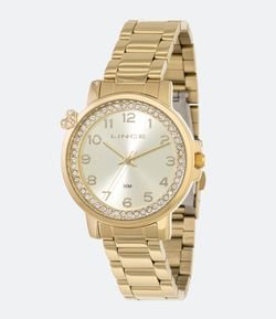 Kit Relógio Feminino Lince LRG4570L-KF93C2KX Analógico 5ATM + Conjunto Semijóia