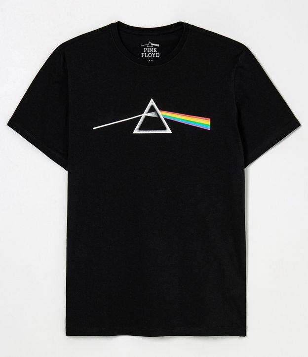 Remera Confort Fit Estampa Pink Floyd Prism  Negro 3