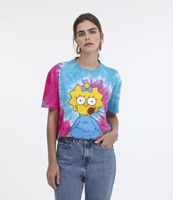 Camiseta Tie Dye com Estampa Meg Simpsons
