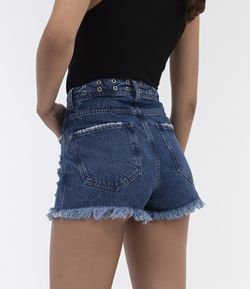 shorts cintura alta jeans renner