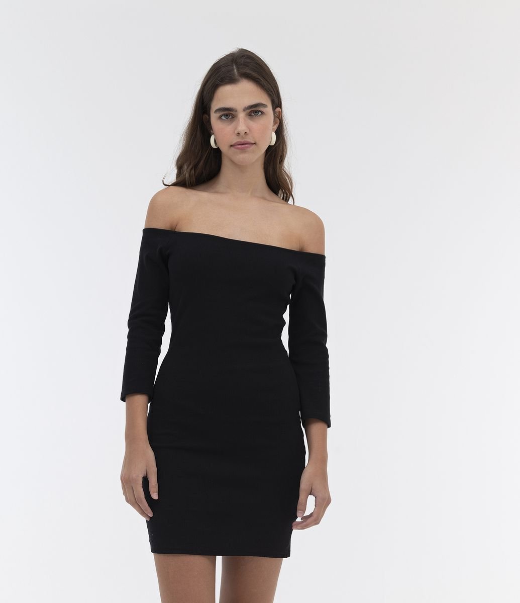 vestido longo preto renner