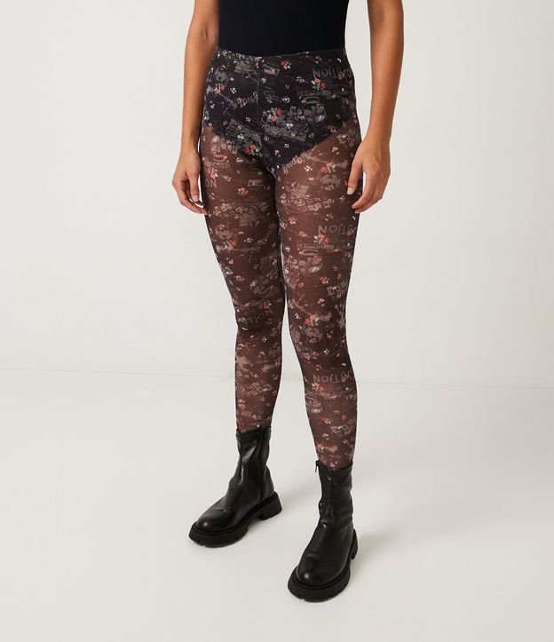 Cómo combinar leggins estampados: Fotos de los modelos - Leggins con blusa