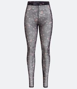 Calça Legging Cintura Alta com Estampa Floral