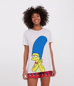 Pijama Manga Curta Estampa Marge Simpsons 