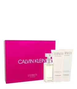 Kit Perfume Calvin Klein Eternity Woman Eau de Perfume + Loção Corporal + Gel de Banho