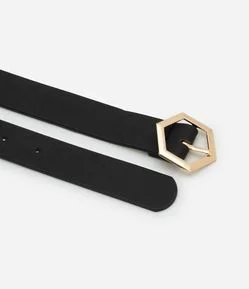Cinto Feminino com Fivela Hexagonal