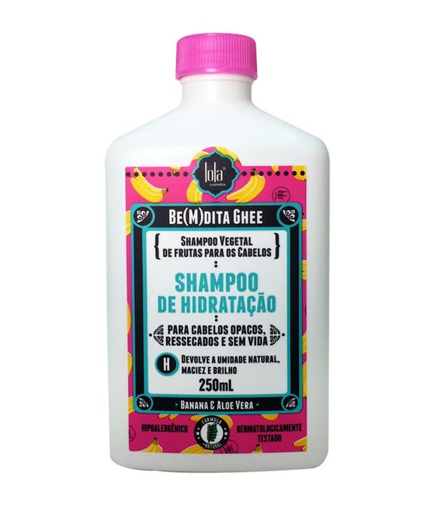 Shampoo Lola Cosmetics Ghee de Hidratação Banana e Aloe Vera 250ml 1