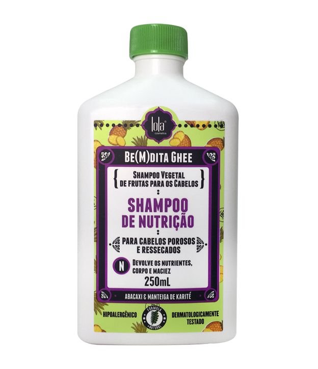 Shampoo Lola Cosmetics Ghee de Nutrição Abacaxi e Manteiga de Karité 250ml 1