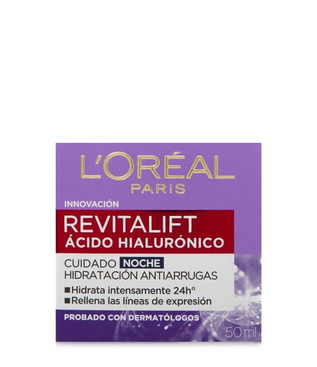 Creme Facial Loréal Paris Revitalift Acido Hialucrónico Nocturno  50ml 1
