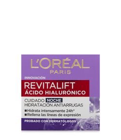 Creme Facial Loréal Paris Revitalift Acido Hialucrónico Nocturno 