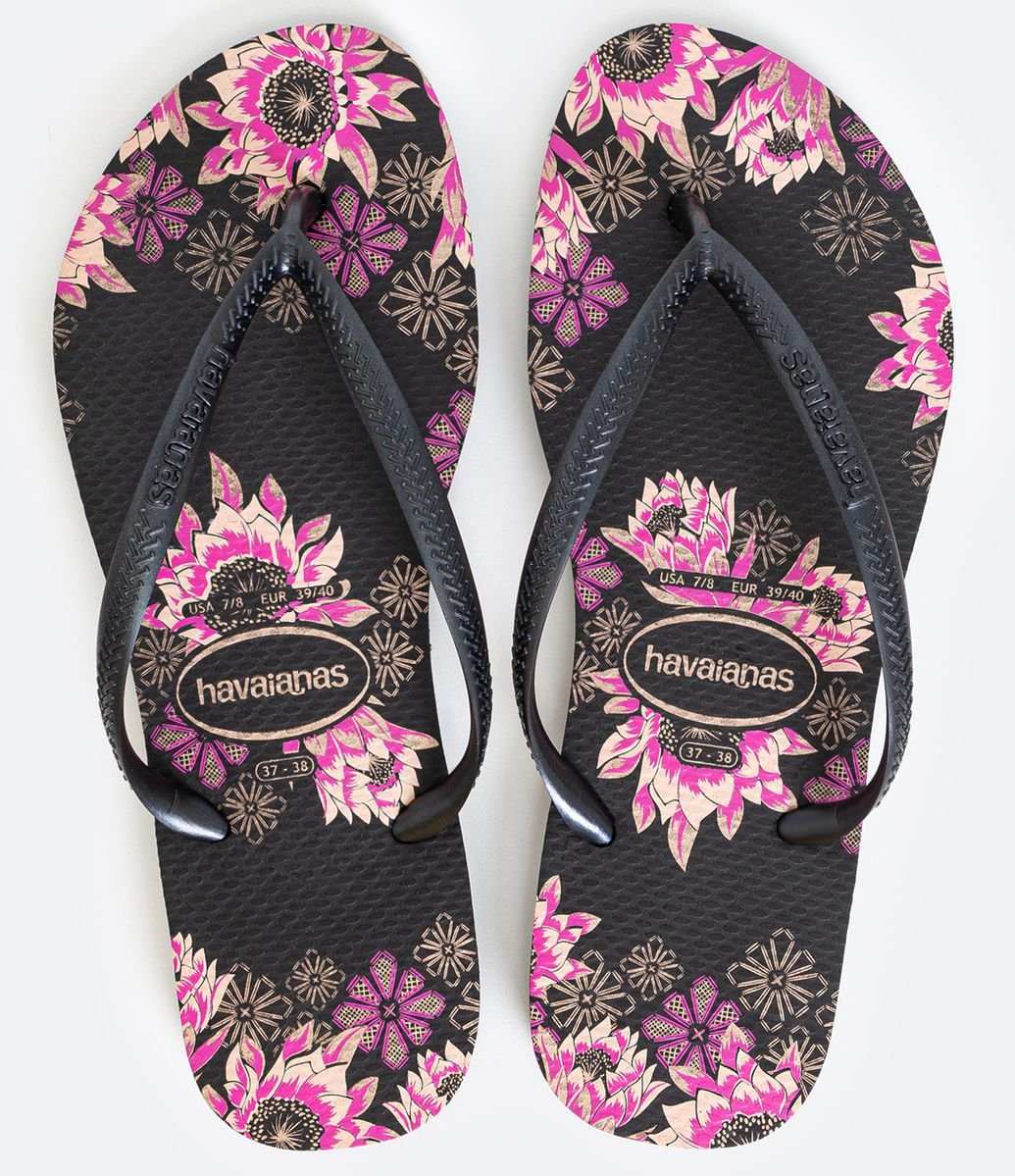 chinelo feminino slim havaianas