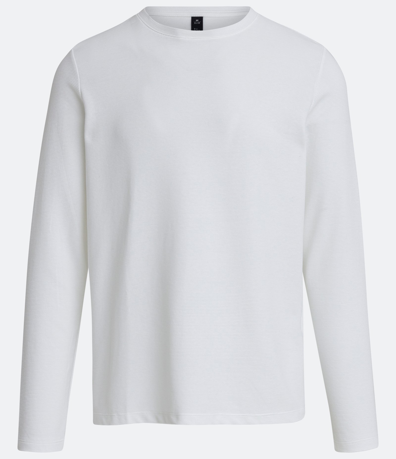 Camiseta Slim em Algodão Canelado com Manga Longa 1