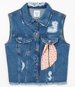 renner colete jeans